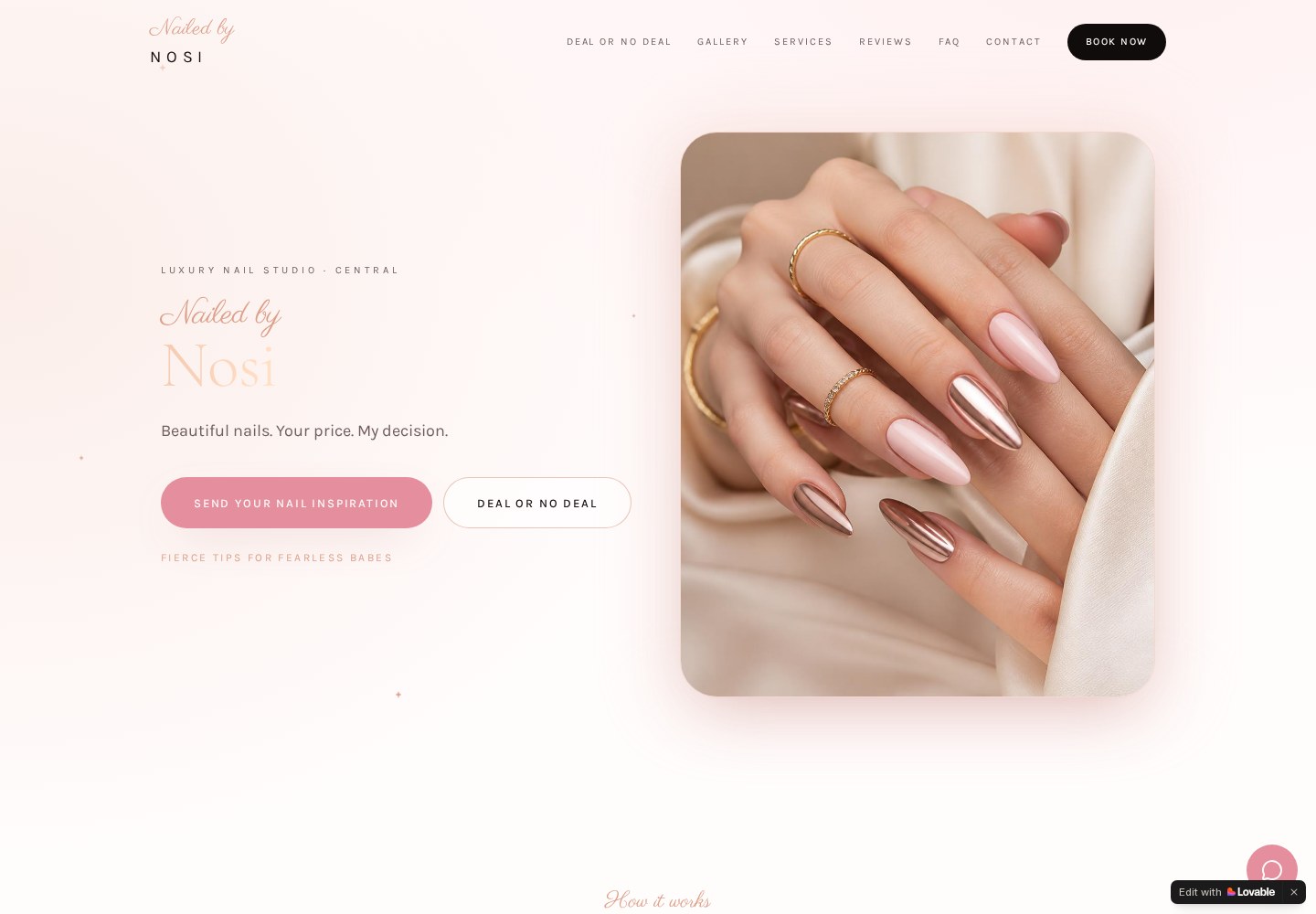 Nailed by Nosi website preview